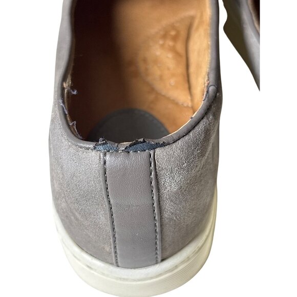 Sofft Somers Slip On‎ Shoes Size 6 Snare Gray Flats Comfort Suede Leather Loafer - Picture 4 of 11